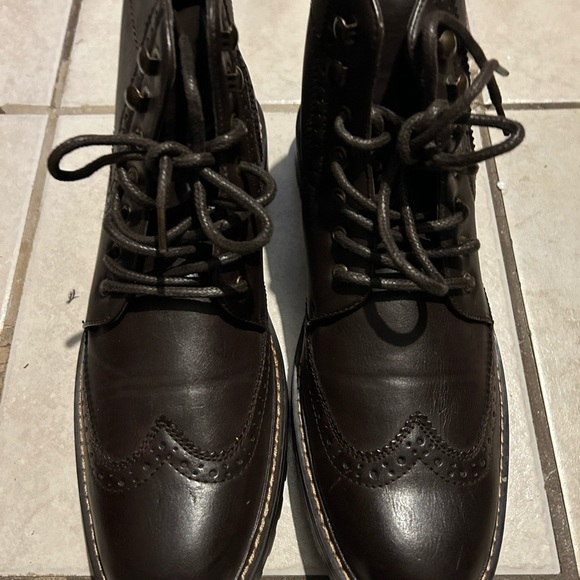 david stone Other - David Stone ankle boots wingtip brown size 11.5 EUC